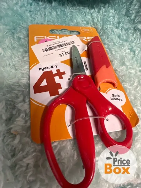 TIJERA ESCOLAR ROJA 4+
