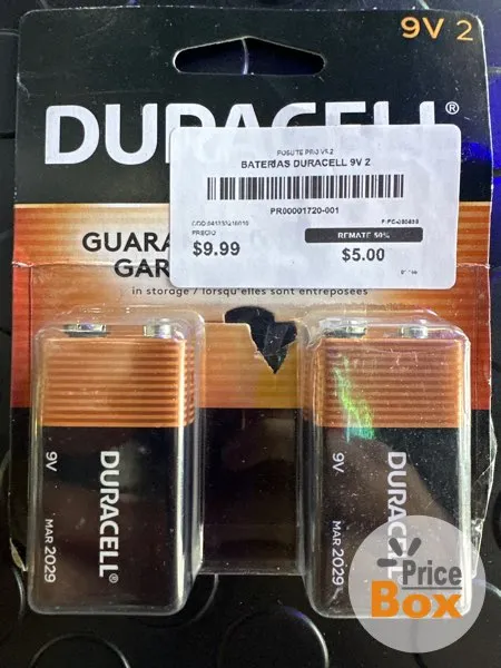 BATERIAS DURACELL 9V 2