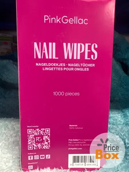 NAILS WIPES PINK GELLAC