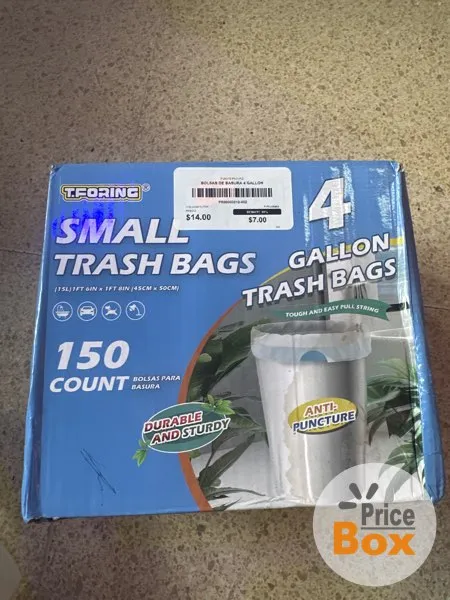 BOLSAS DE BASURA 4 GALLON