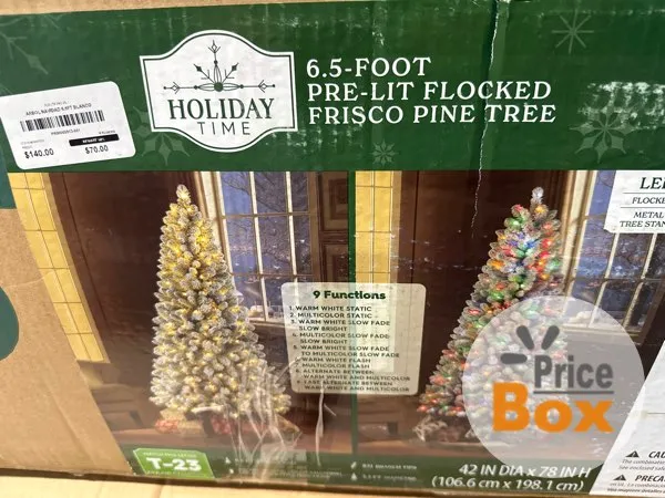 ARBOL NAVIDAD 6.5FT BLANCO